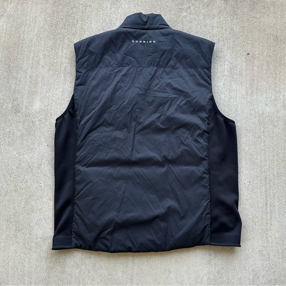 Dunning Golf Vest Men Size Large Black Zip Up Puffer - Picture 5 of 7
